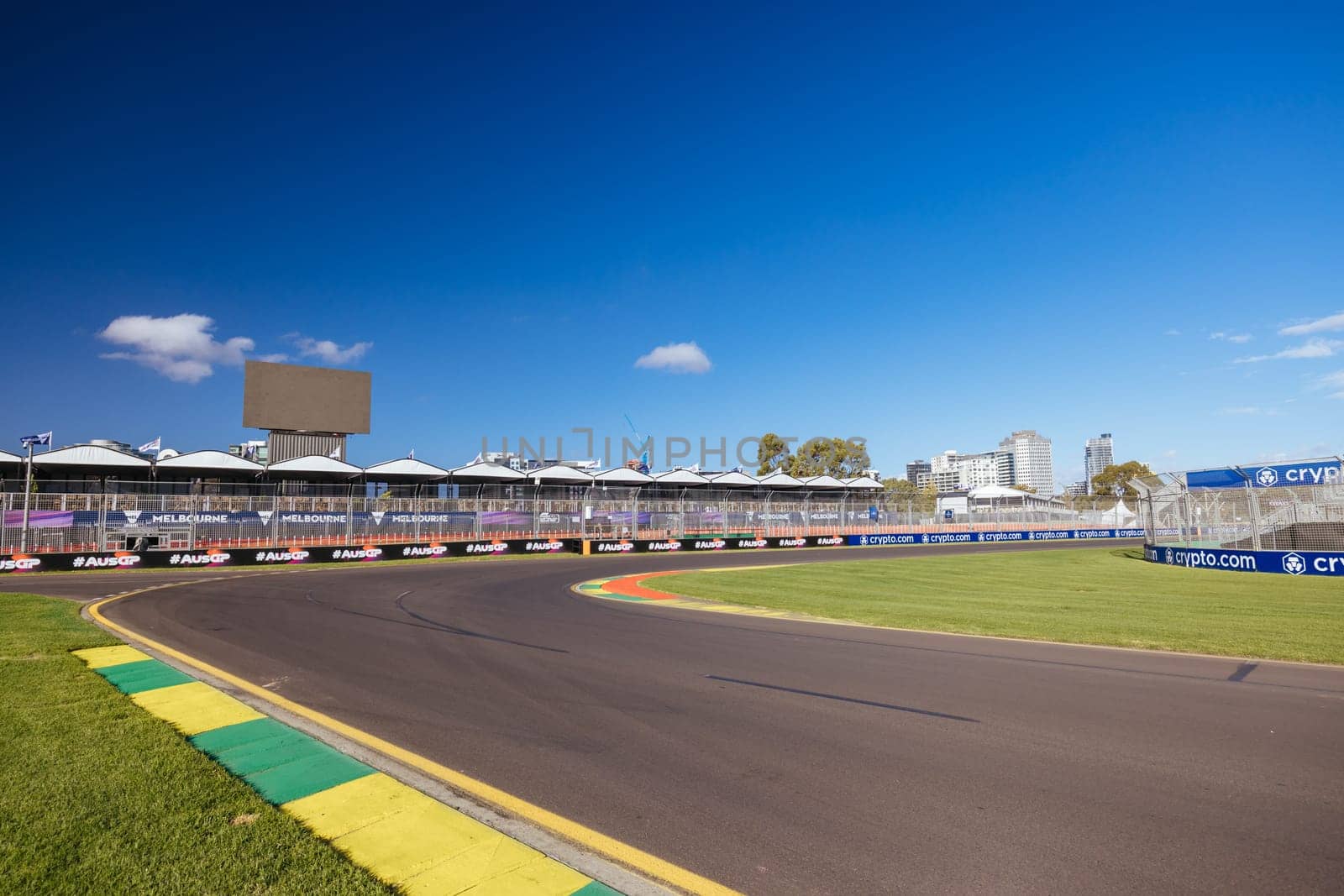 MELBOURNE, AUSTRALIA - MARCH 20: Track atmosphere before the 2024 Australian Grand Prix at Albert Park in Melbourne, Australia