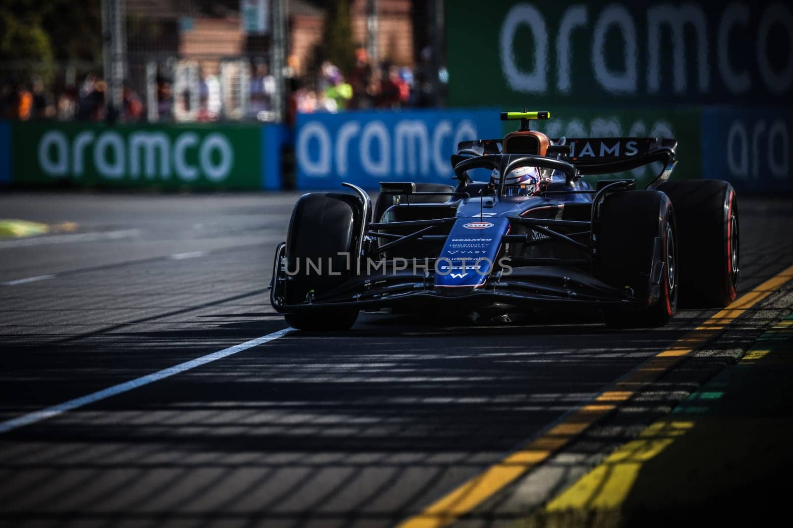 MELBOURNE, AUSTRALIA - MARCH 22: Logan Sargeant of the United States drives the Williams FW46 Mercedes during second practice in the 2024 Australian Grand Prix at Albert Park in Melbourne, Australia