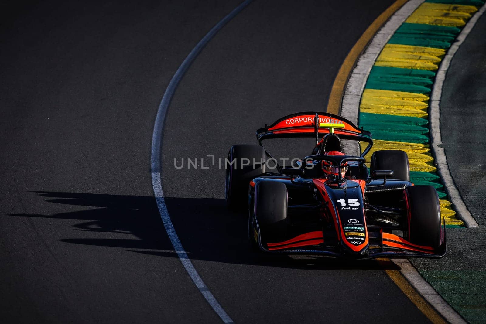 MELBOURNE, AUSTRALIA - MARCH 22: Rafael Villagómez of Mexico and Van Amersfoort Racin during qualifying at the 2024 Formula 2 Australian Grand Prix at Albert Park in Melbourne, Australia