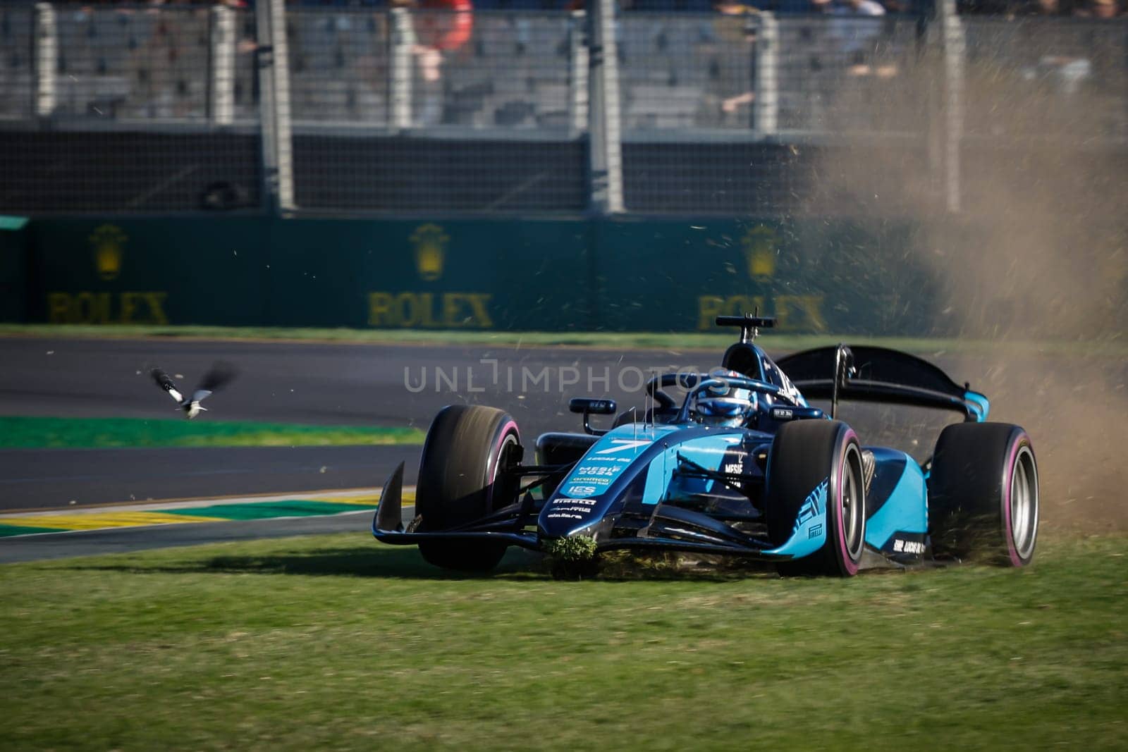 MELBOURNE, AUSTRALIA - MARCH 22: Jak Crawford USA and Dams Lucas Oil during qualifying at the 2024 Formula 2 Australian Grand Prix at Albert Park in Melbourne, Australia