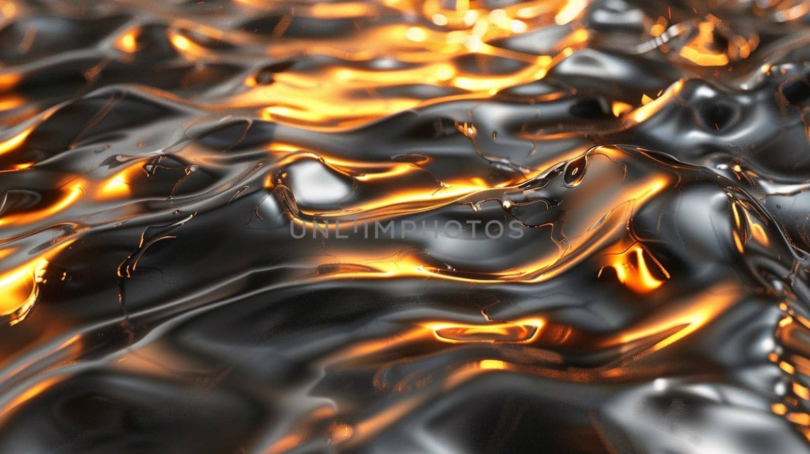 abstract multicolor texture strange beautiful background, 3d chrome metal effect fire background. Ai Generative by sweciej