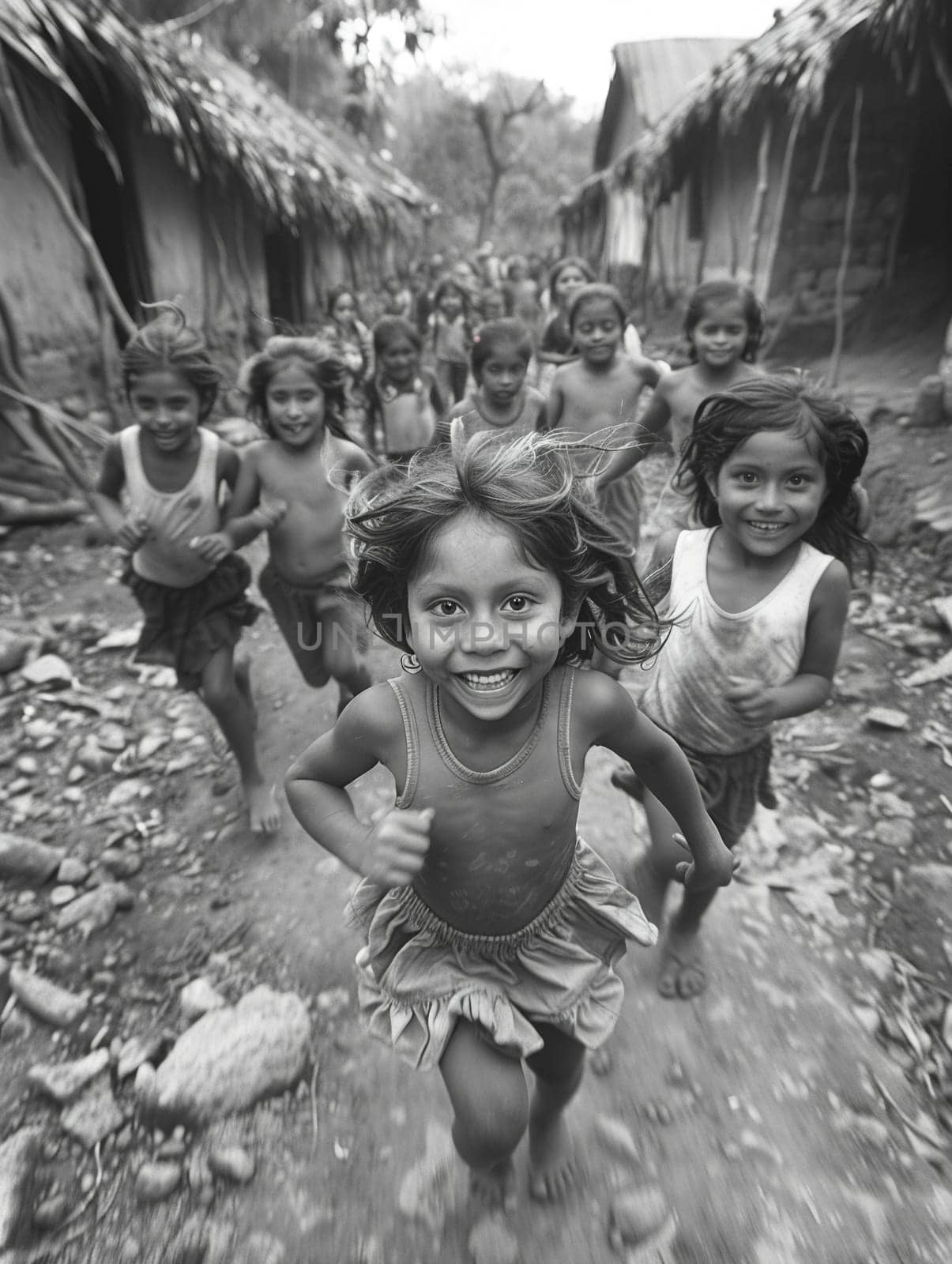 Children running through a schoolyard, symbolizing freedom and joy in education.