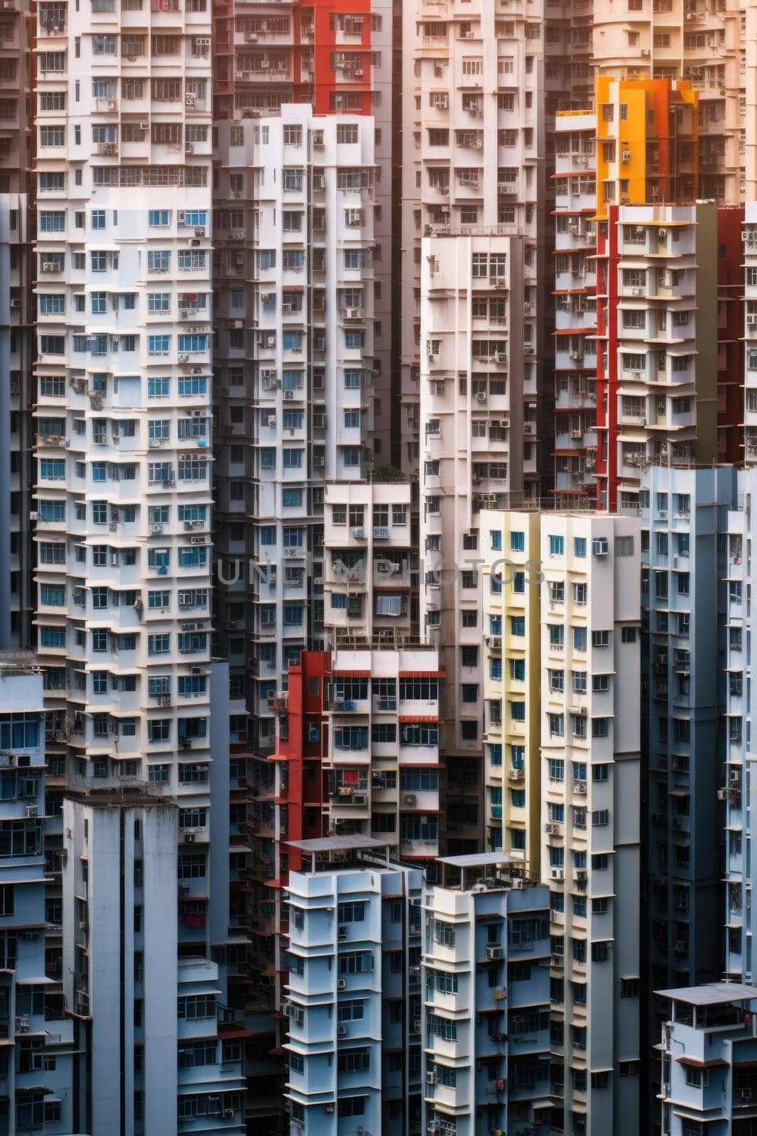 High density residential architecture city downtown buildings comeliness