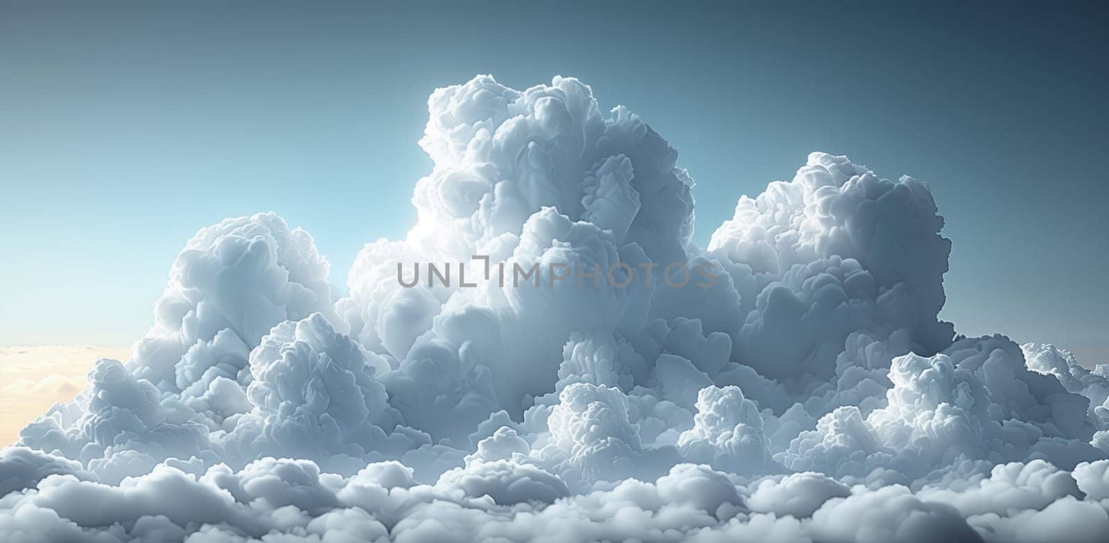 A majestic cumulus cloud drifts lazily in the electric blue sky, creating a stunning contrast with the natural landscape below and enhancing the beauty of the horizon