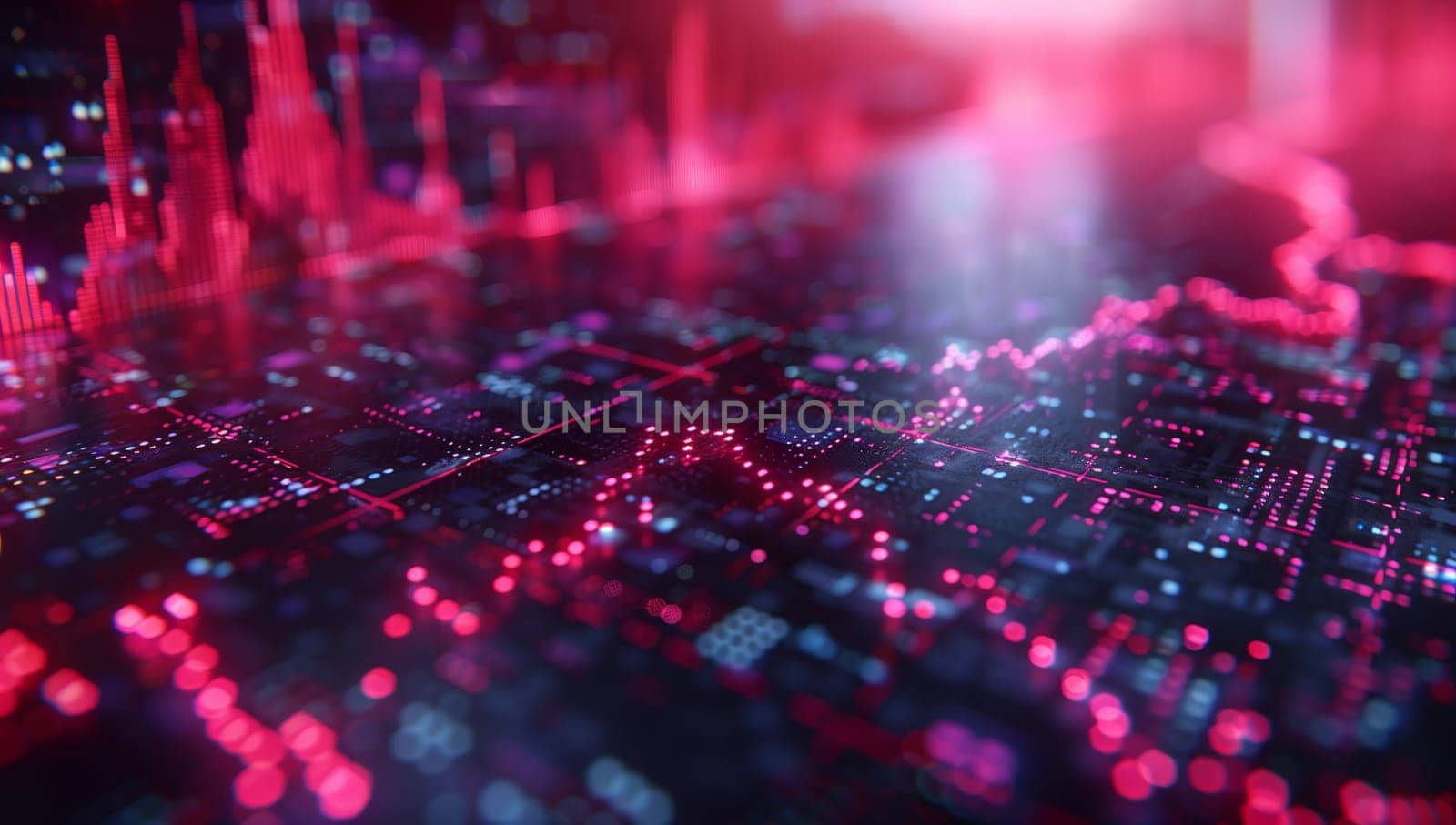 a computer generated image of a futuristic city at night . High quality