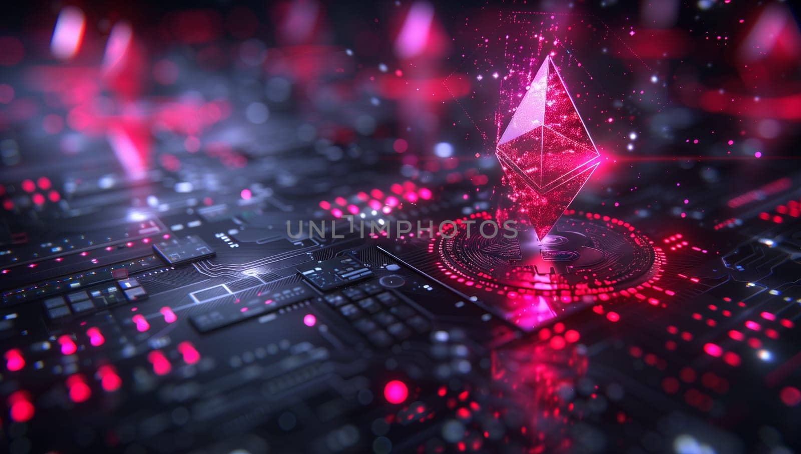a computer generated image of a futuristic background with a triangle in the middle . High quality