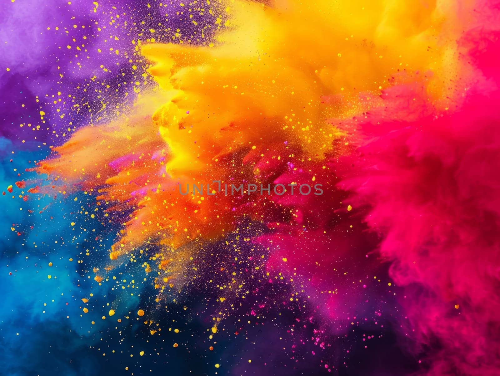 HOli Decorative Dye Splash, color powder explosion. Abstract colorful rainbow background with color splashes. by iliris