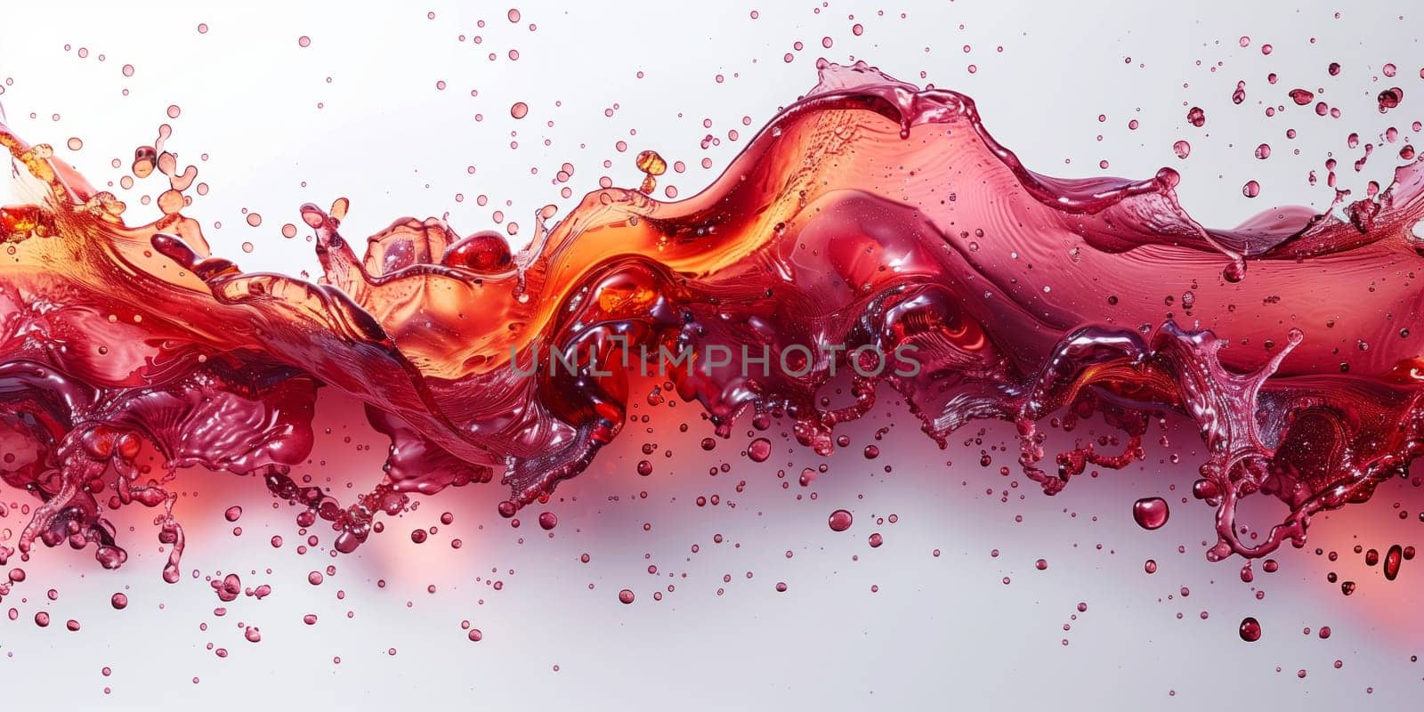 Magenta liquid splashes on white surface art in motion by richwolf