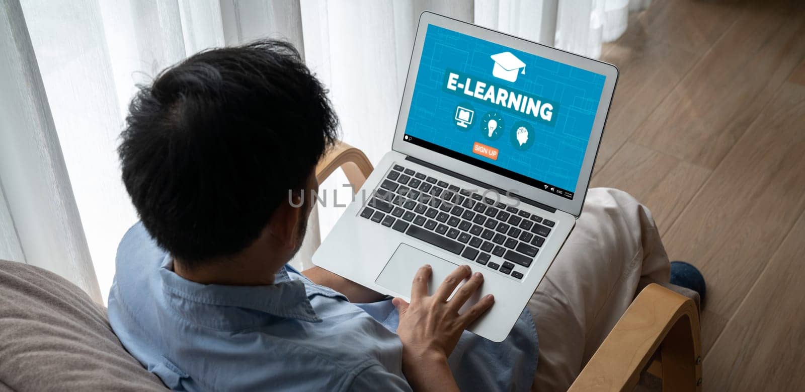 E-learning website with modish sofware for student to study on the internet by biancoblue