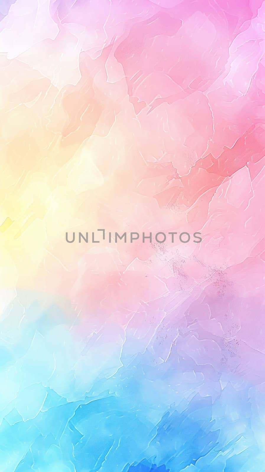 A colorful background with a rainbow and stars.