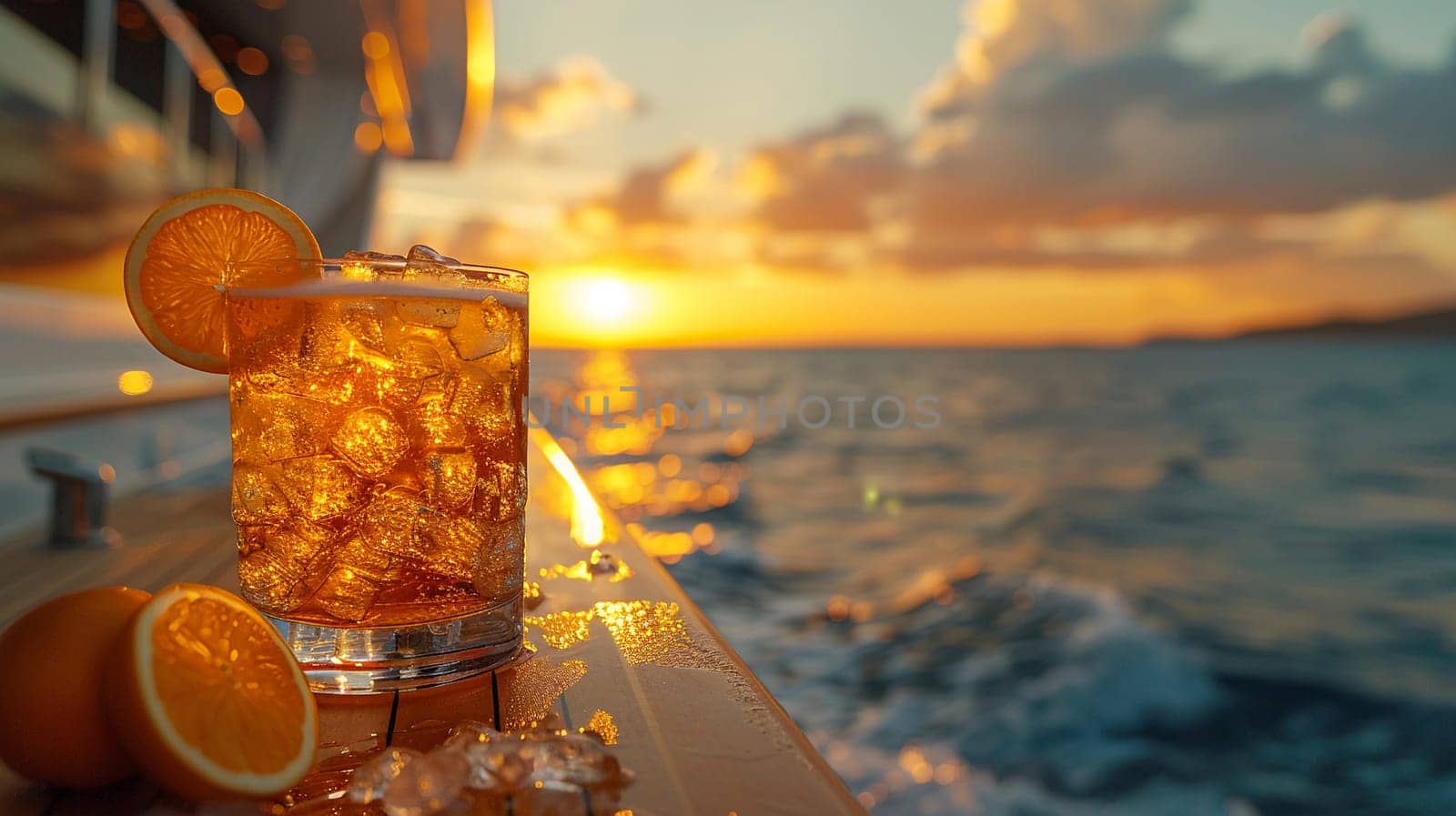 Sea Breeze on a yacht cruising the Mediterranean, the salty air complementing the drink's freshness.