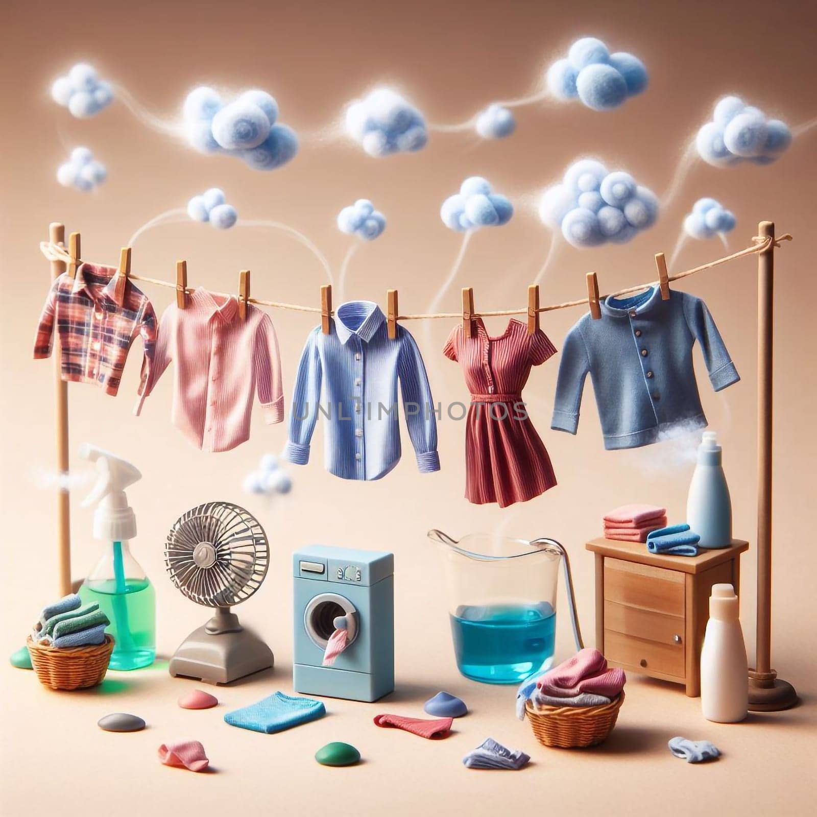 Dry cleaning services at home for the washing clothes