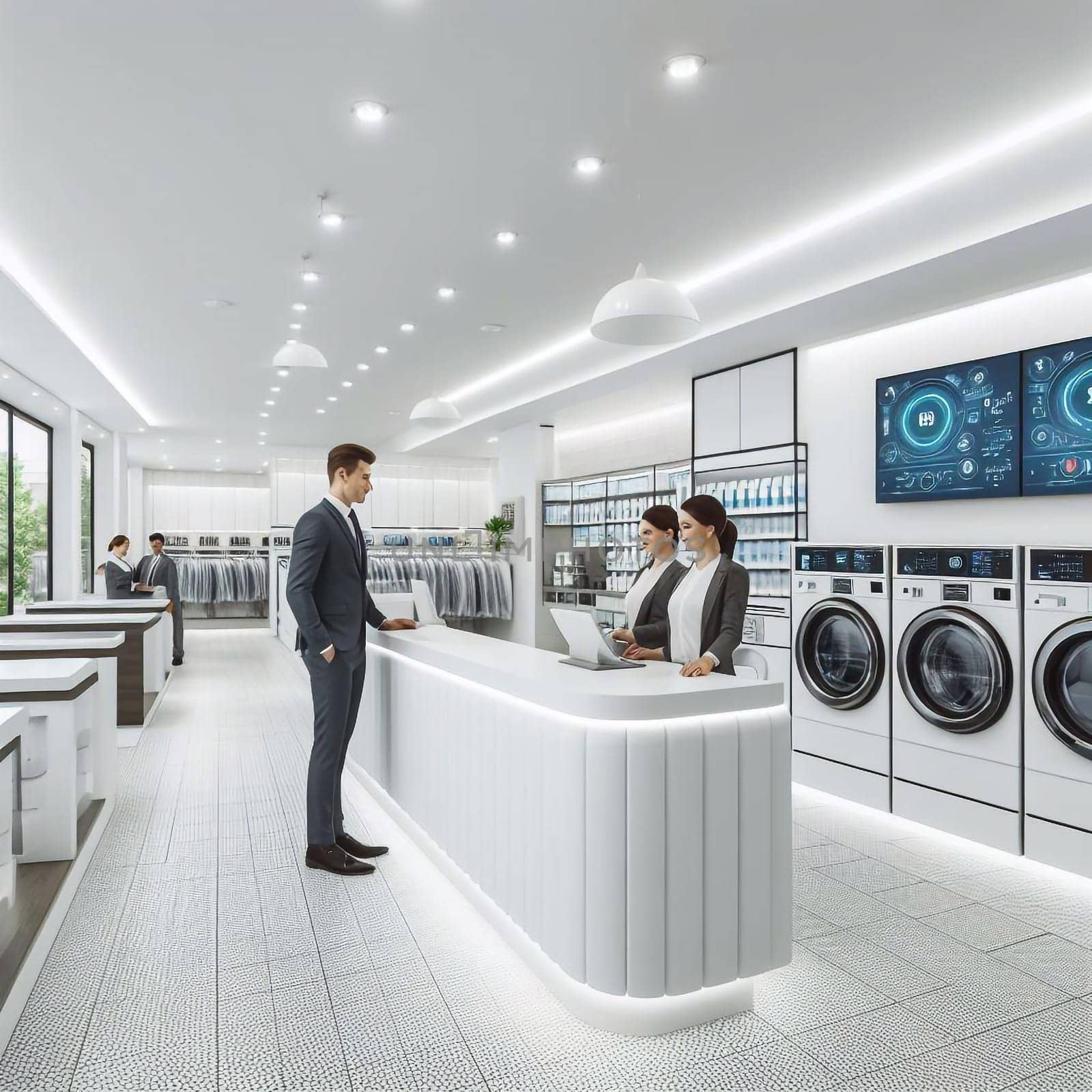Dry cleaning services at home for the washing clothes