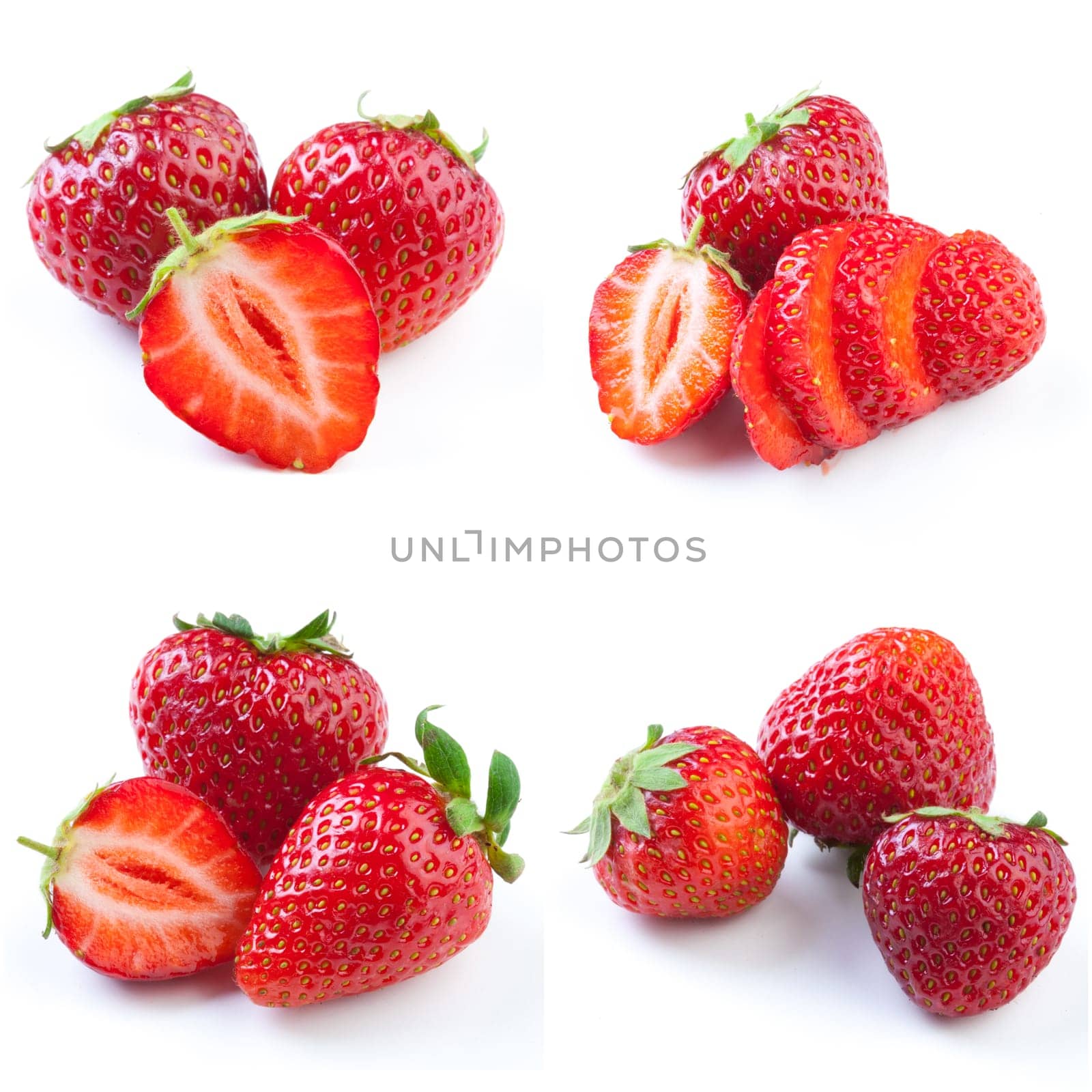 Collage of strawberries by Fabrikasimf