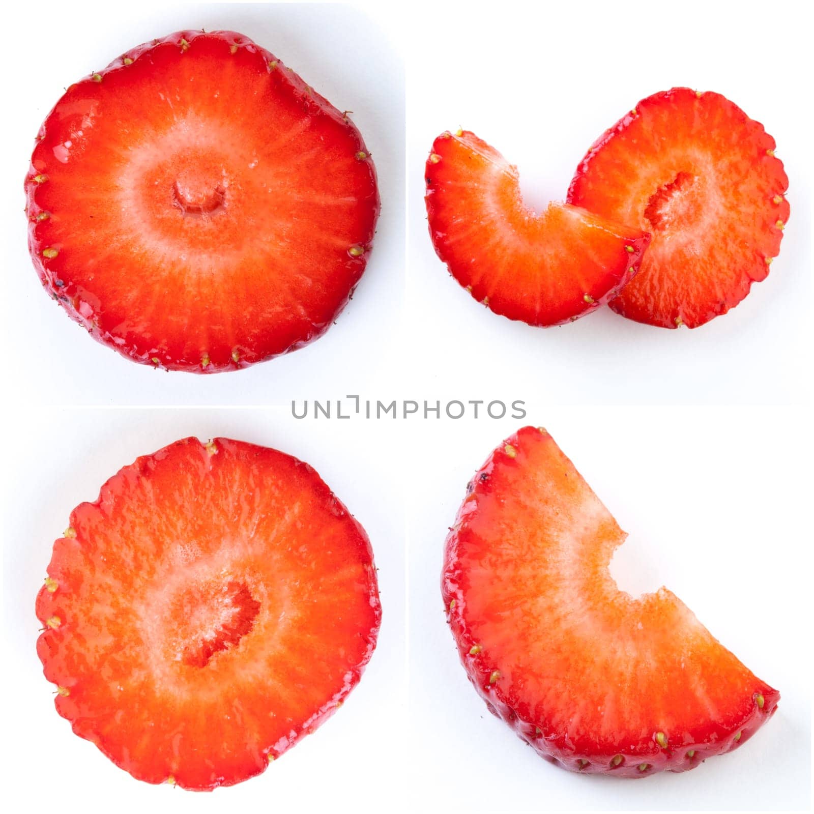 Collage of strawberries by Fabrikasimf