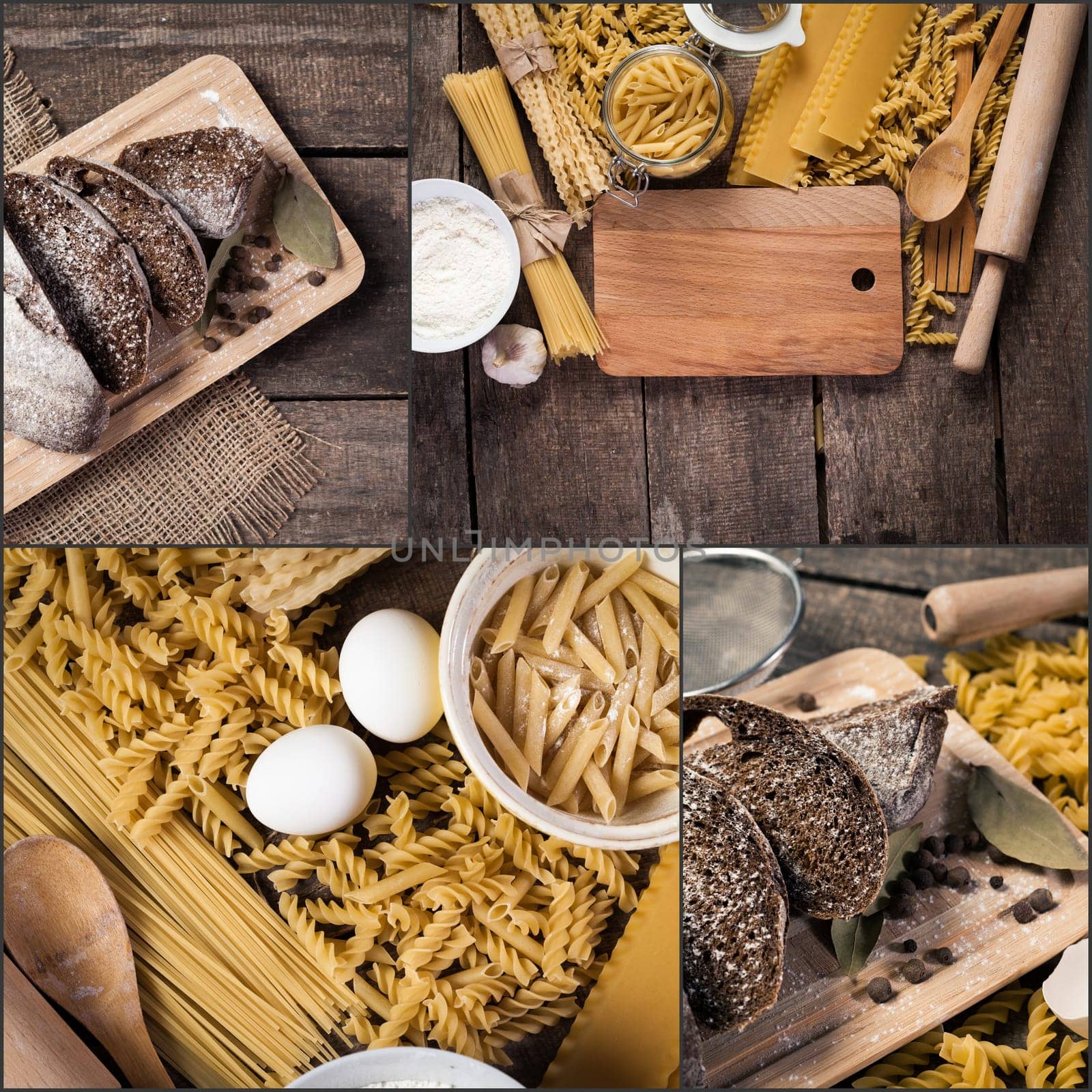 Beautiful pasta collage by Fabrikasimf