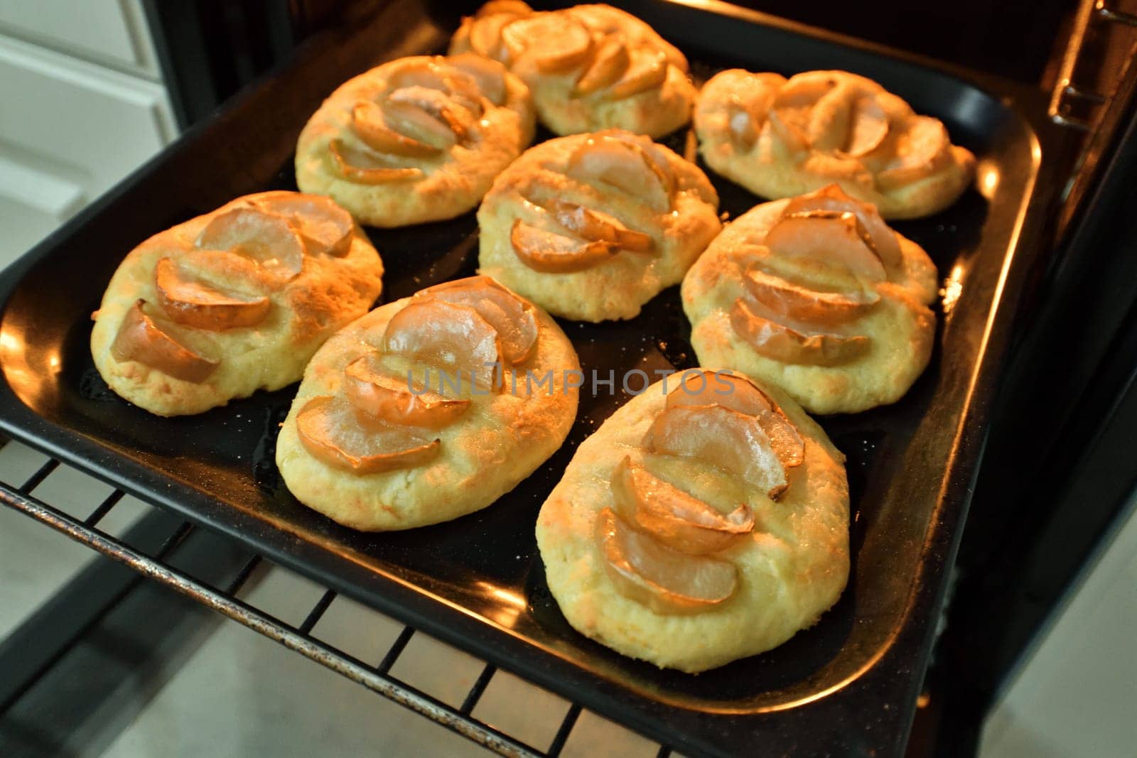 curd cheesecakes with apples