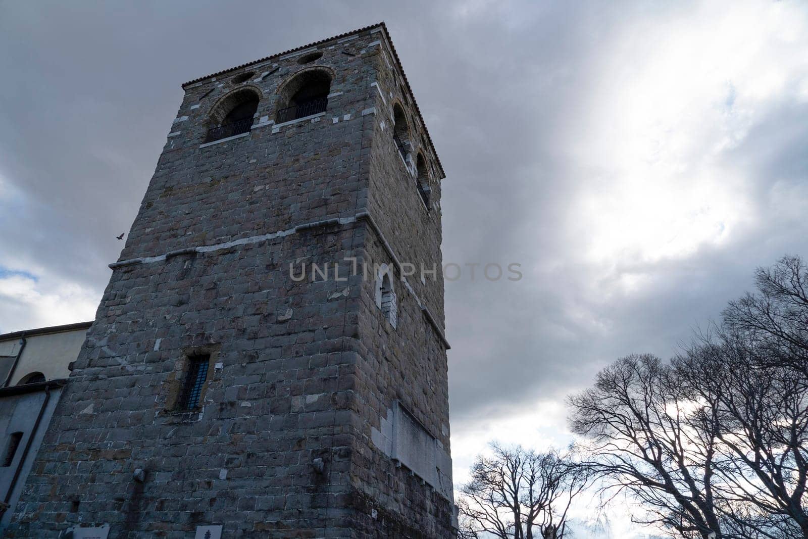 Triest Italy San Giusto Castle full panorama view