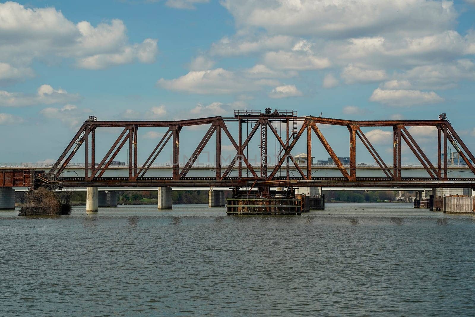 Long Bridge view from a cruise on potomac river washignton dc on riverboat water taxi