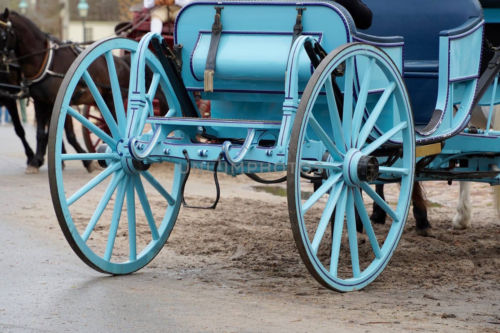 chariot wagon in Williamsburh Virgina historical houses USA