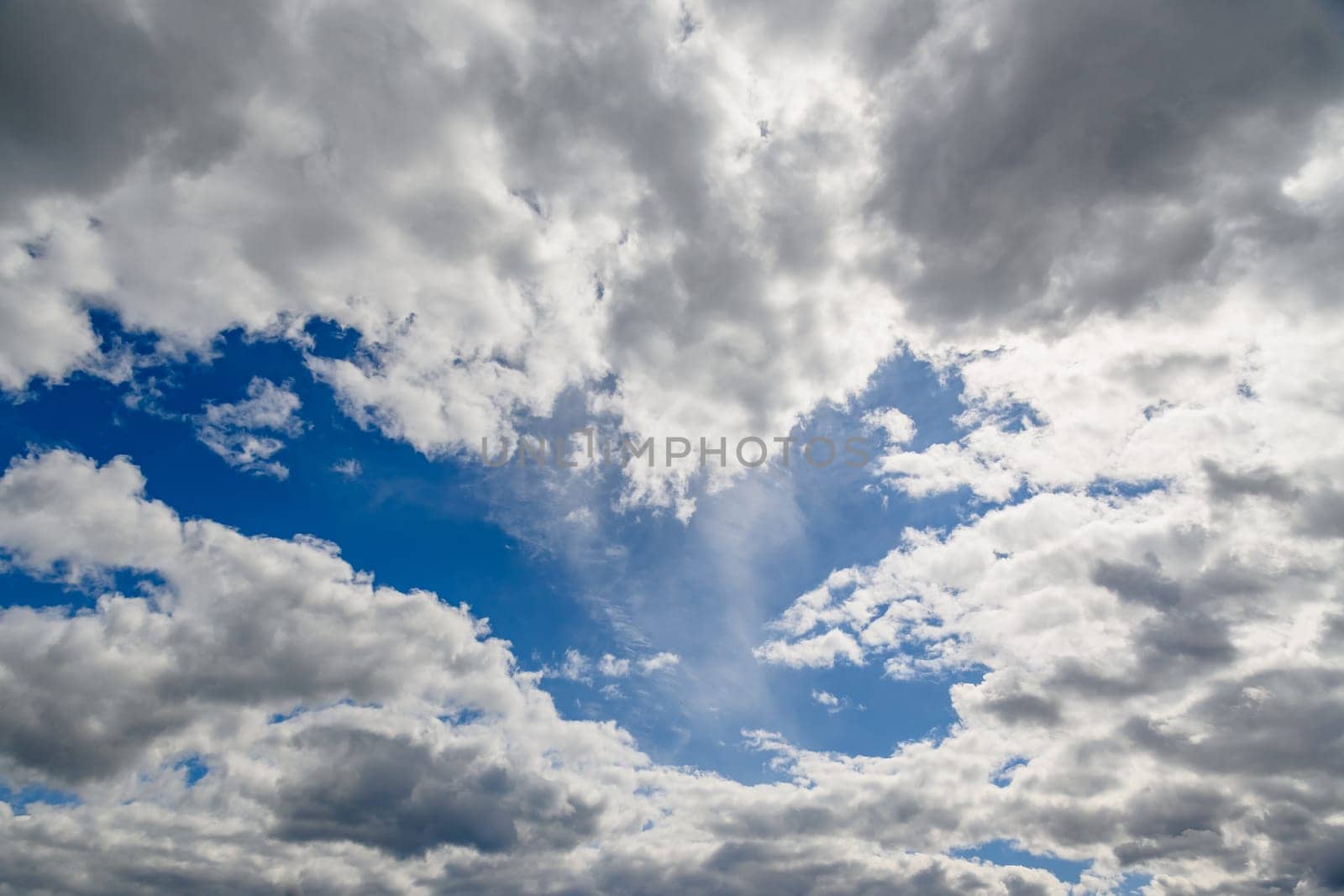 Photo of some white light clouds and cloudy blue sky landscape.7