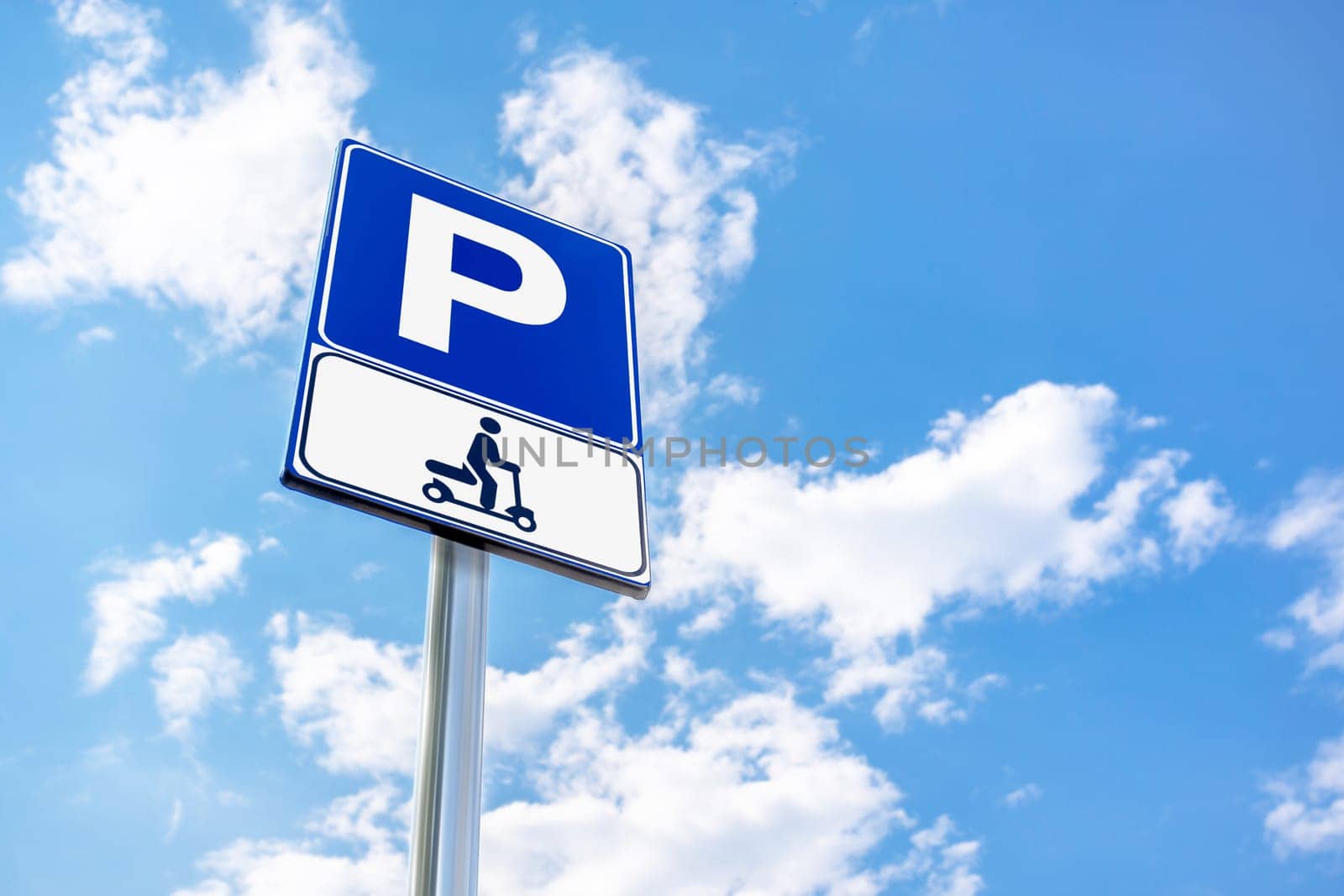 Parking sign for electric scooters by germanopoli