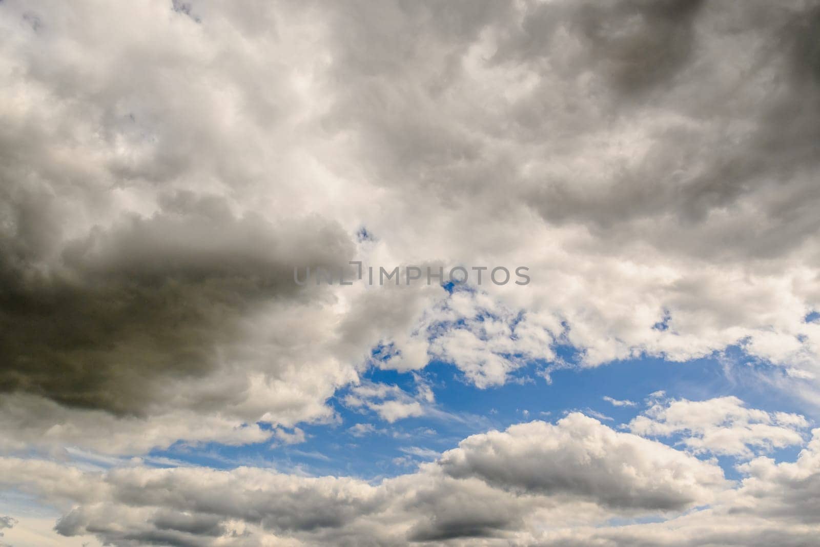 Blue sky and White cloud nature background.4