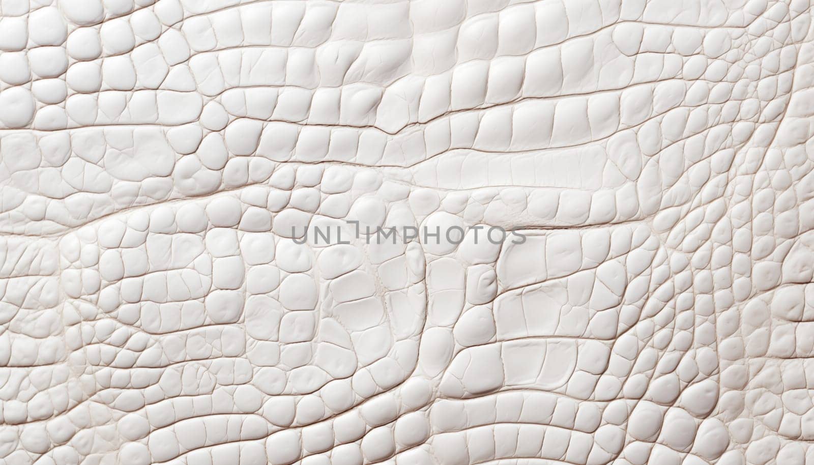 White crocodile skin texture background. by Nadtochiy