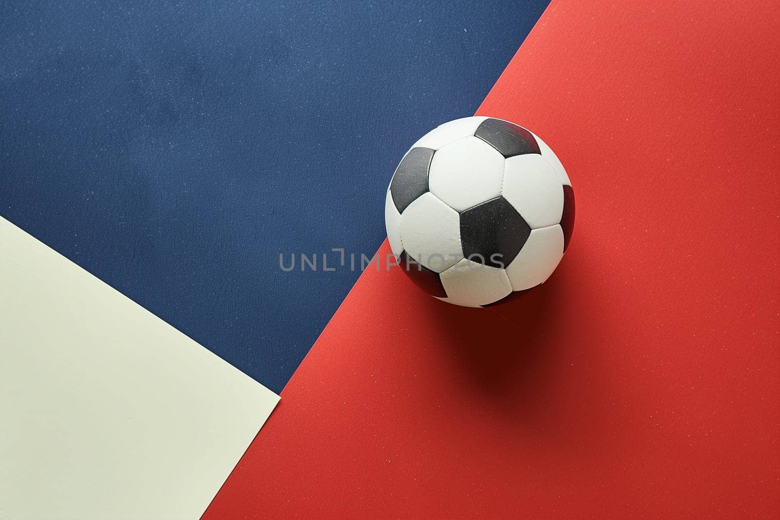 Soccer Ball on Red, White, and Blue Floor by Sd28DimoN_1976