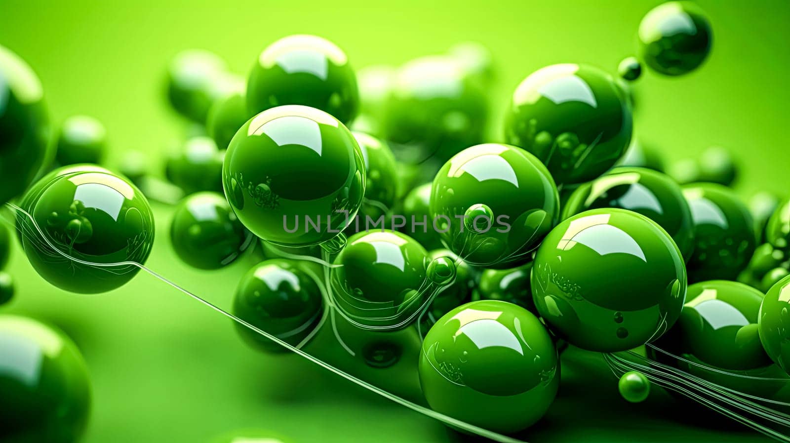 A cluster of vibrant green peas neatly arranged on a wooden table, exuding freshness and inviting one to enjoy their crisp and flavorful taste.