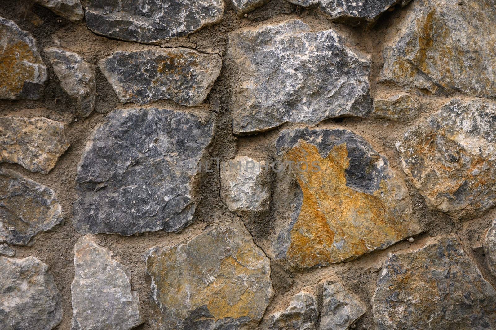 Texture of a stone wall. Old castle stone wall texture background. 2