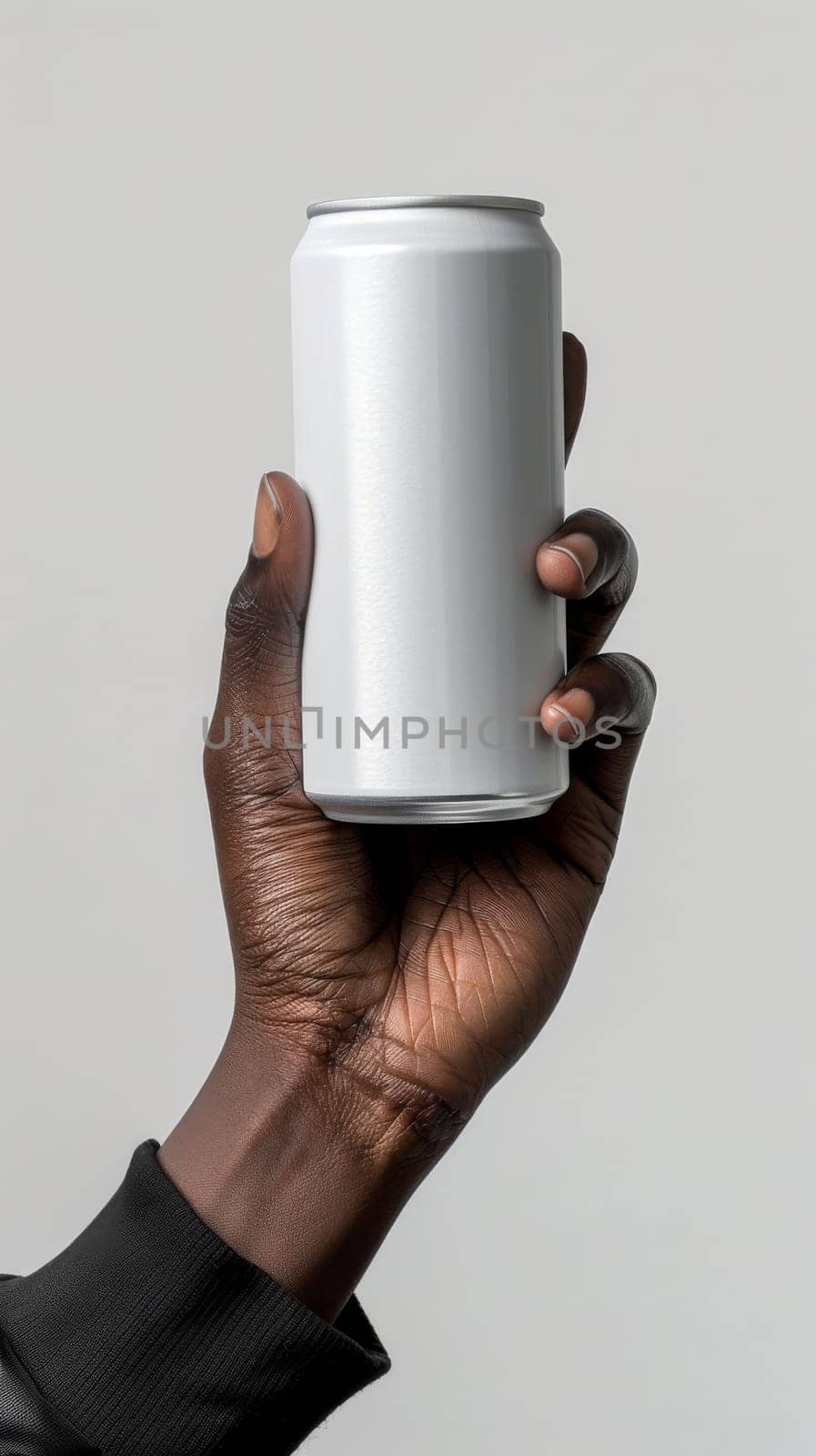 Mockup aluminium can product. Beverage product with copy space by itchaznong