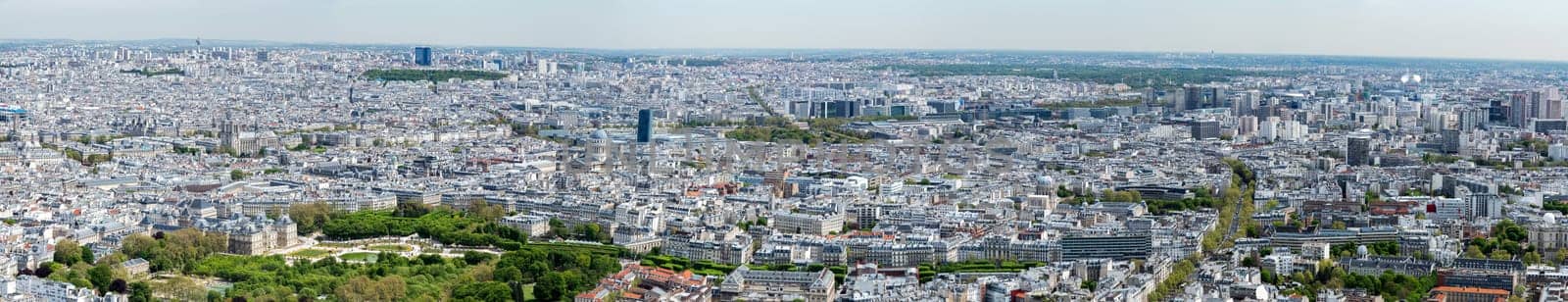 paris cityscape aerial landscape huge panorama