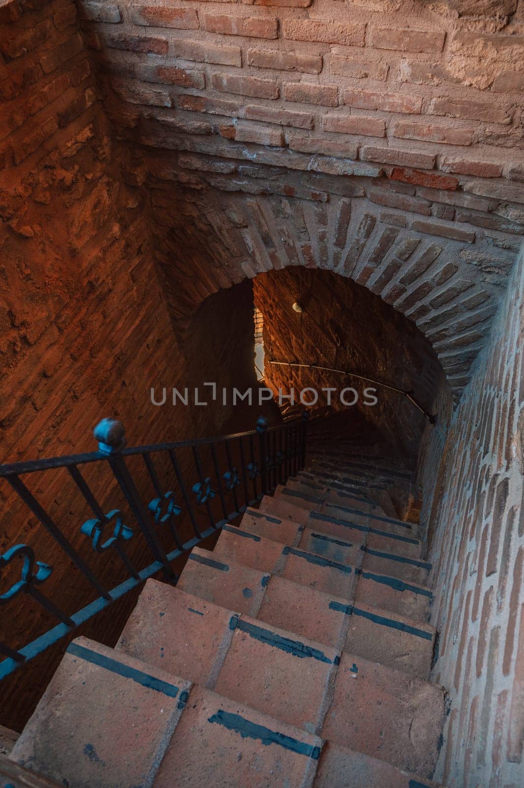 Upper part of the historical Red Tower Kizil Kule, in Alanya Castle by rusak