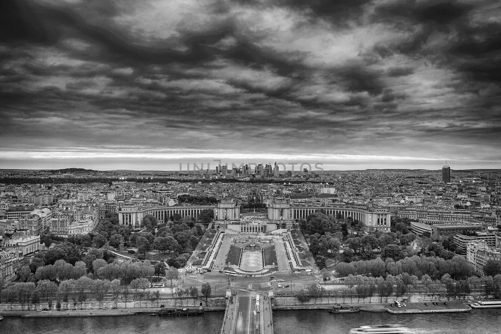 Paris night view from tour eiffel by AndreaIzzotti