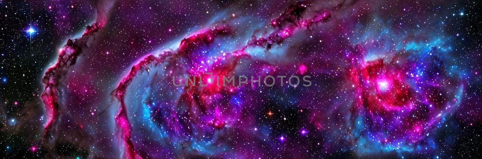 Behold the mesmerizing Cosmic Nebula, a cosmic masterpiece of vibrant colors and swirling gases. It embodies the celestial birthplace of stars, capturing the awe-inspiring beauty of the universe. Generative AI.