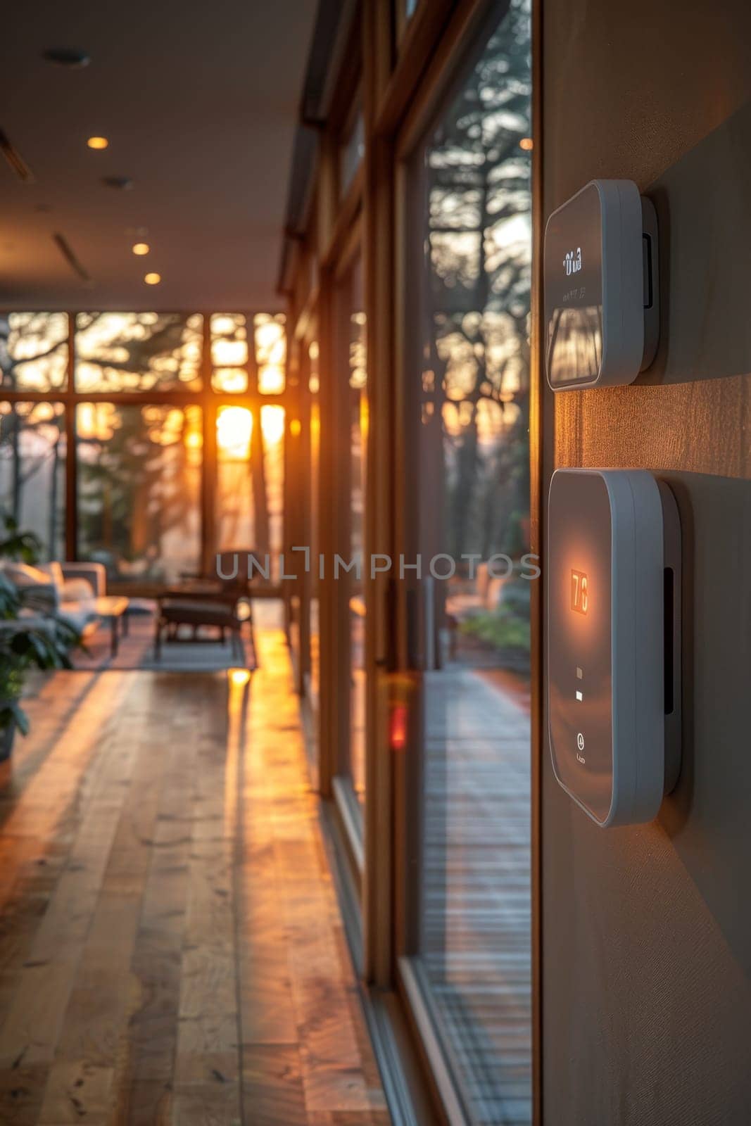 digital screen on the wall for smart home control by Lobachad