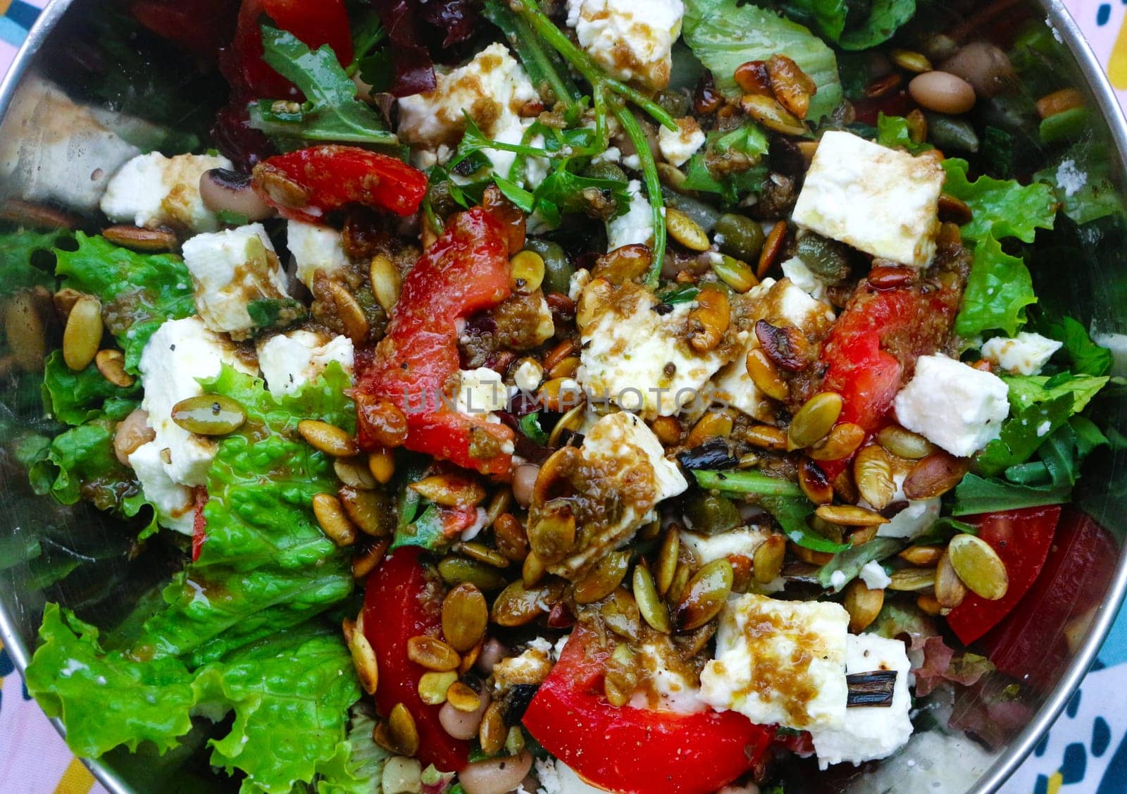 Greek Style Salad with Feta: A Nutrient-Packed Delight for Health-Conscious Dieters by DakotaBOldeman