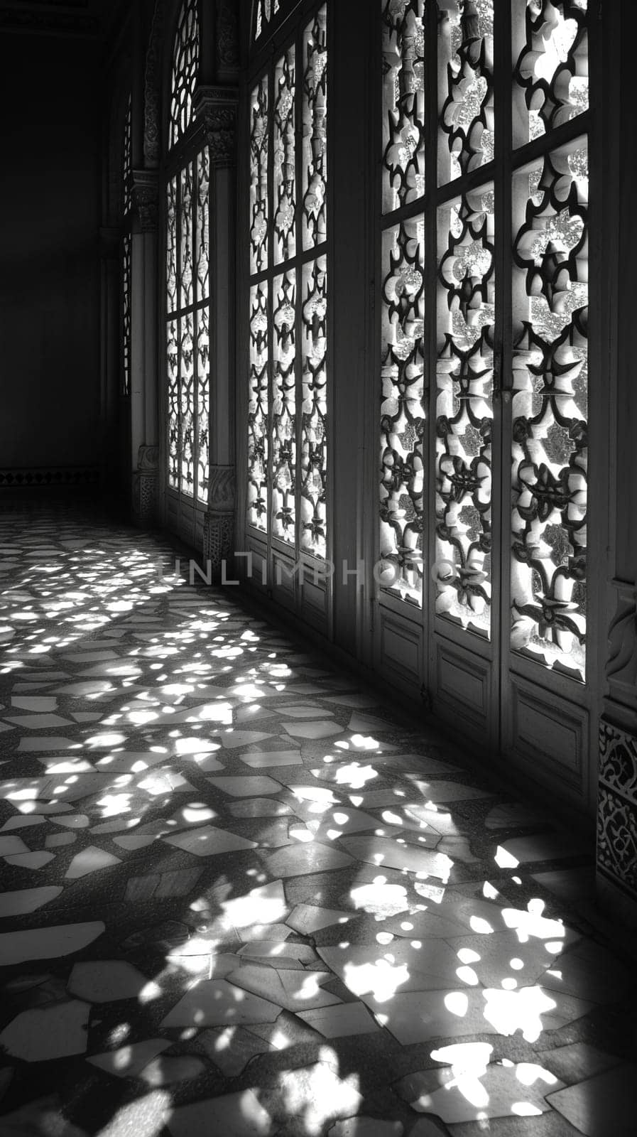 Patterned shadows cast by a window by Benzoix