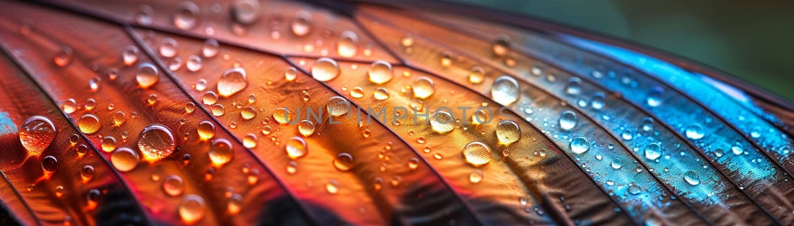 Close-up of a vibrant butterfly wing by Benzoix