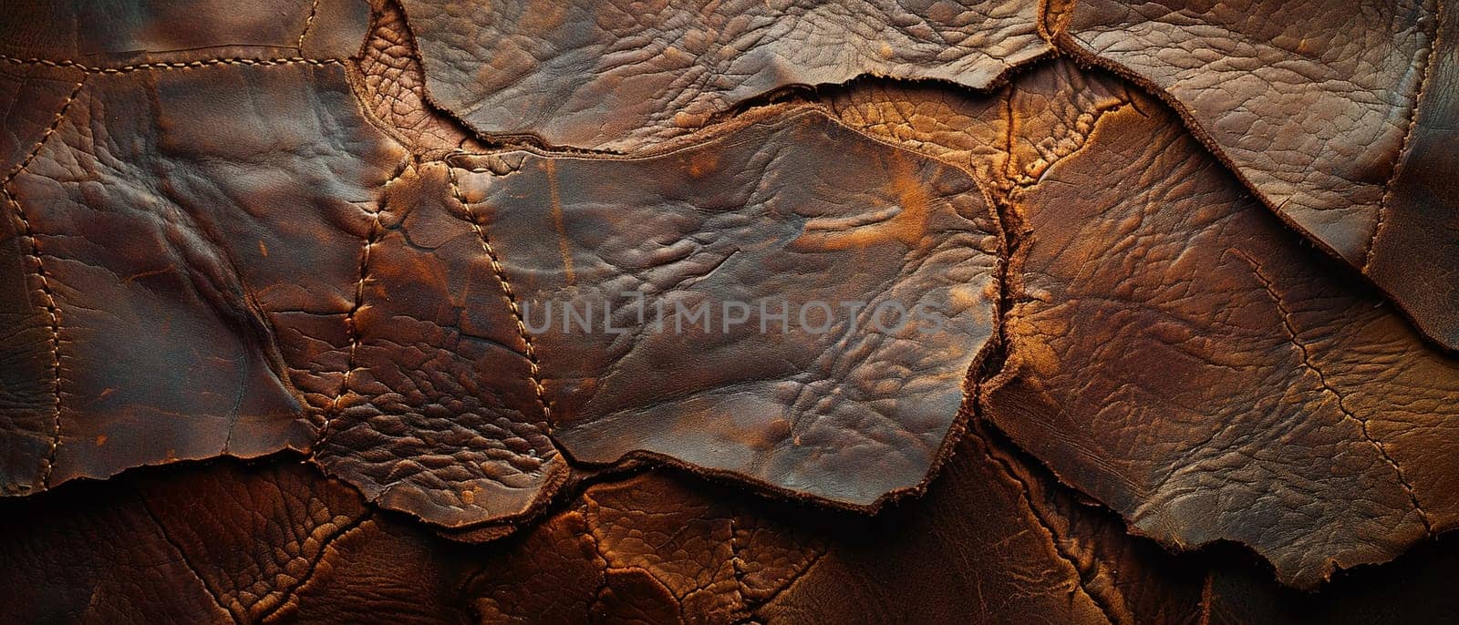 Vintage leather texture with natural patina by Benzoix