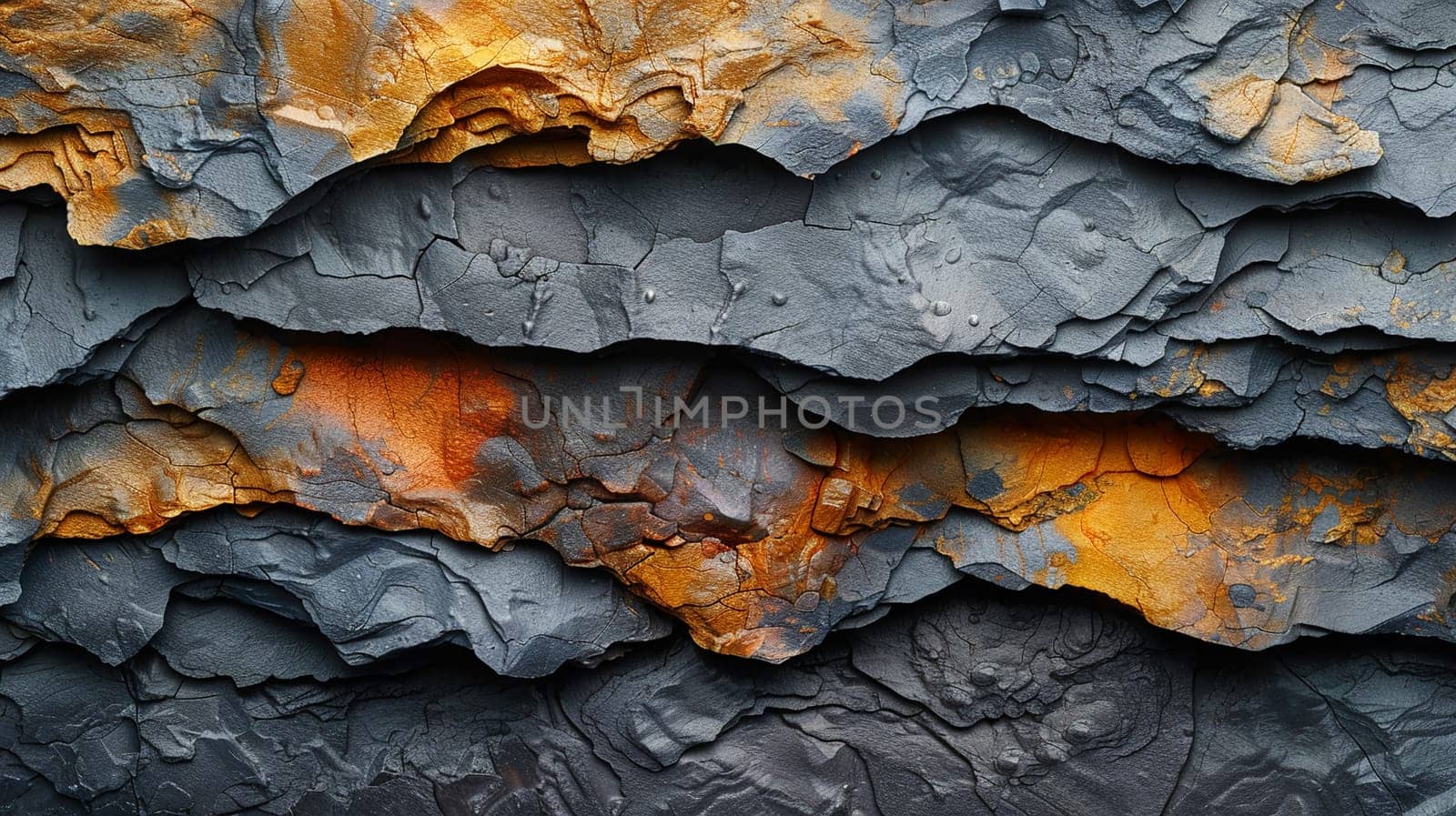 The rough texture of a natural rock formation by Benzoix