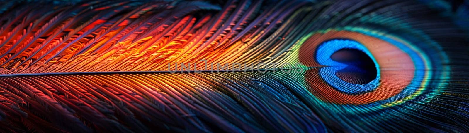 Close-up of a peacock feather by Benzoix