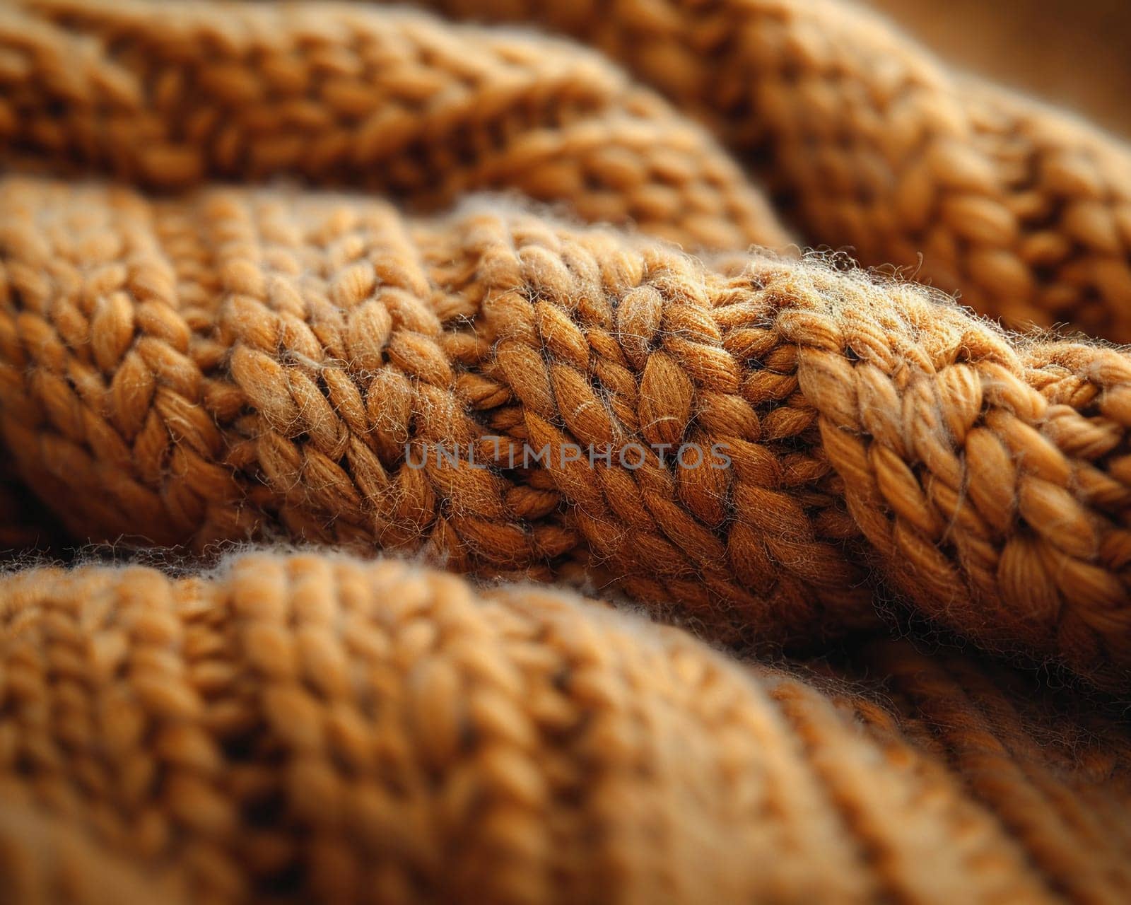 Knitted wool texture in close-up by Benzoix