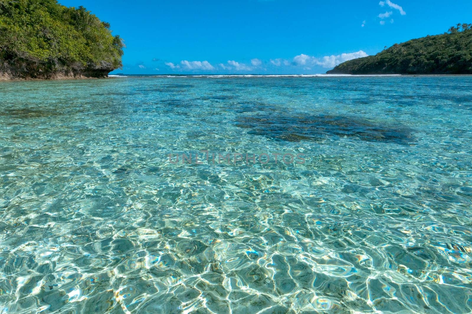 Tropical Paradise Polynesian lagoon Beach by AndreaIzzotti