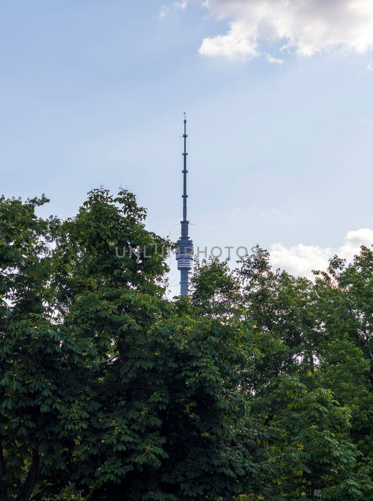 Shot of the television tower. Technology by pazemin