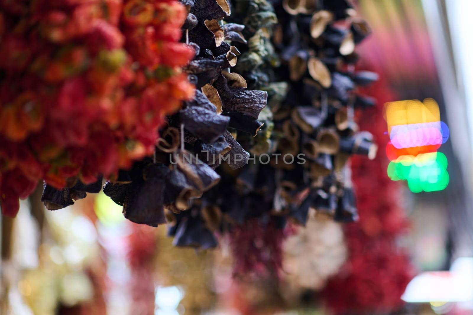 The dried marzipans hang in the shop by dotshock