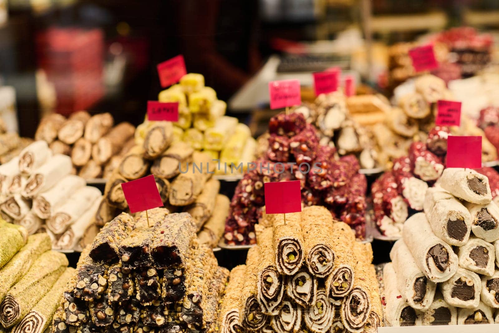 Capturing the Essence of Turkish Delights: Indulging in the Irresistible Sweet Treats of Istanbul's Streets. by dotshock