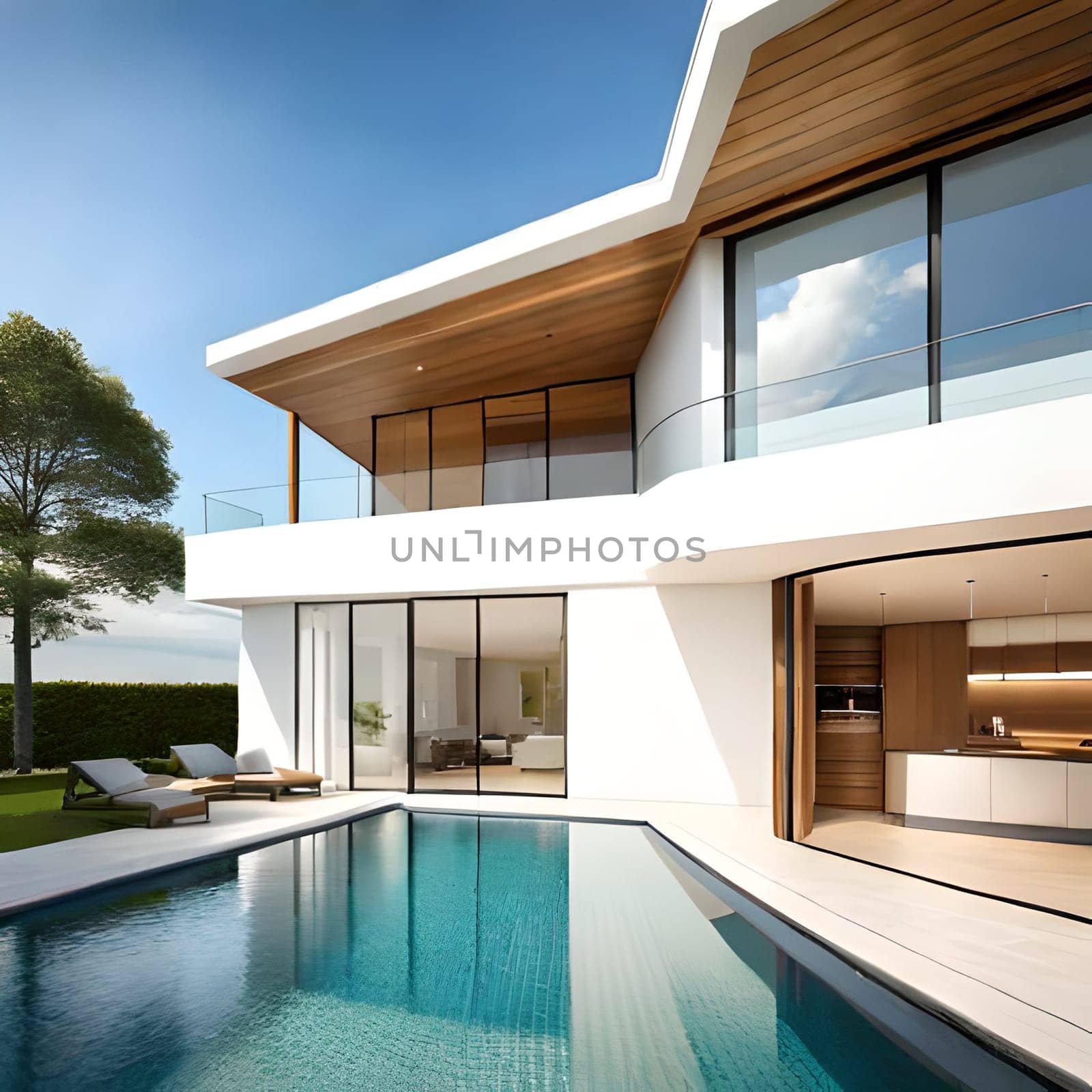 Creative Luxury living Home ,3d render  Picture is AI-generated illustration. by TravelSync27