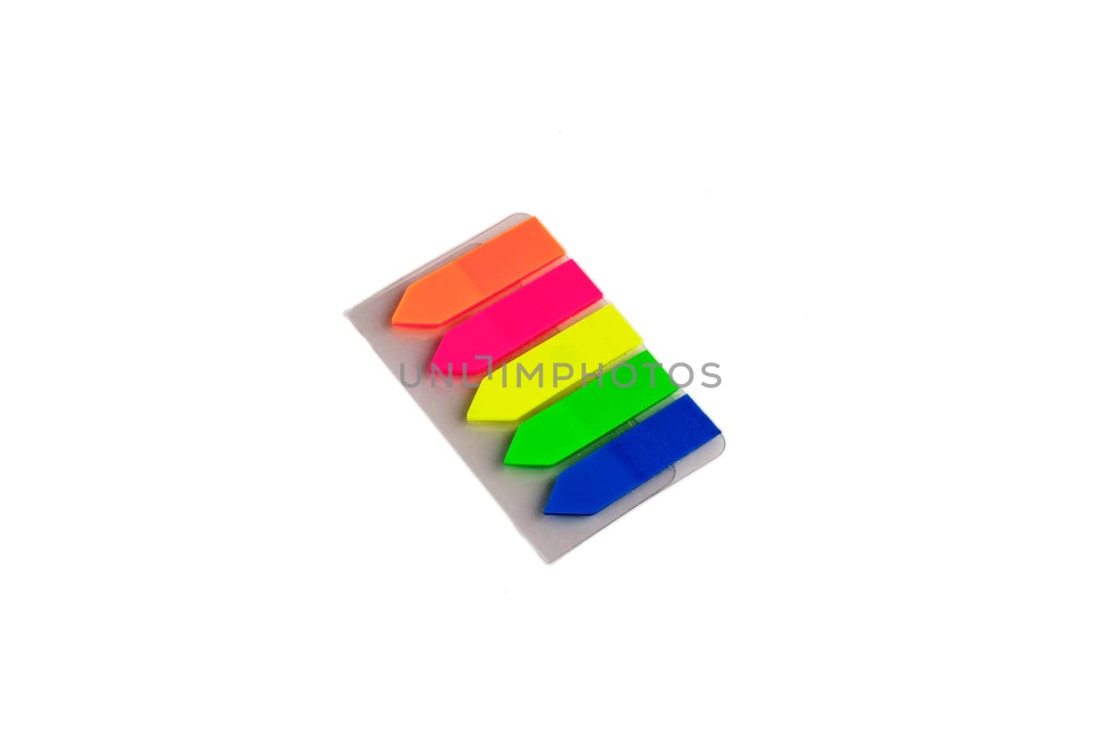 Colorful Bookmark isolated on white background.